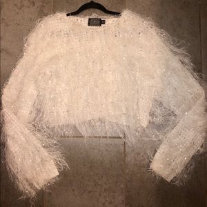 Shaggy Open Knit Sweater